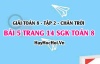 Bài 5 trang 14 Toán 8 Tập 2 Chân trời sáng tạo: Tìm Điểm Thuộc Đồ Thị Hàm Số